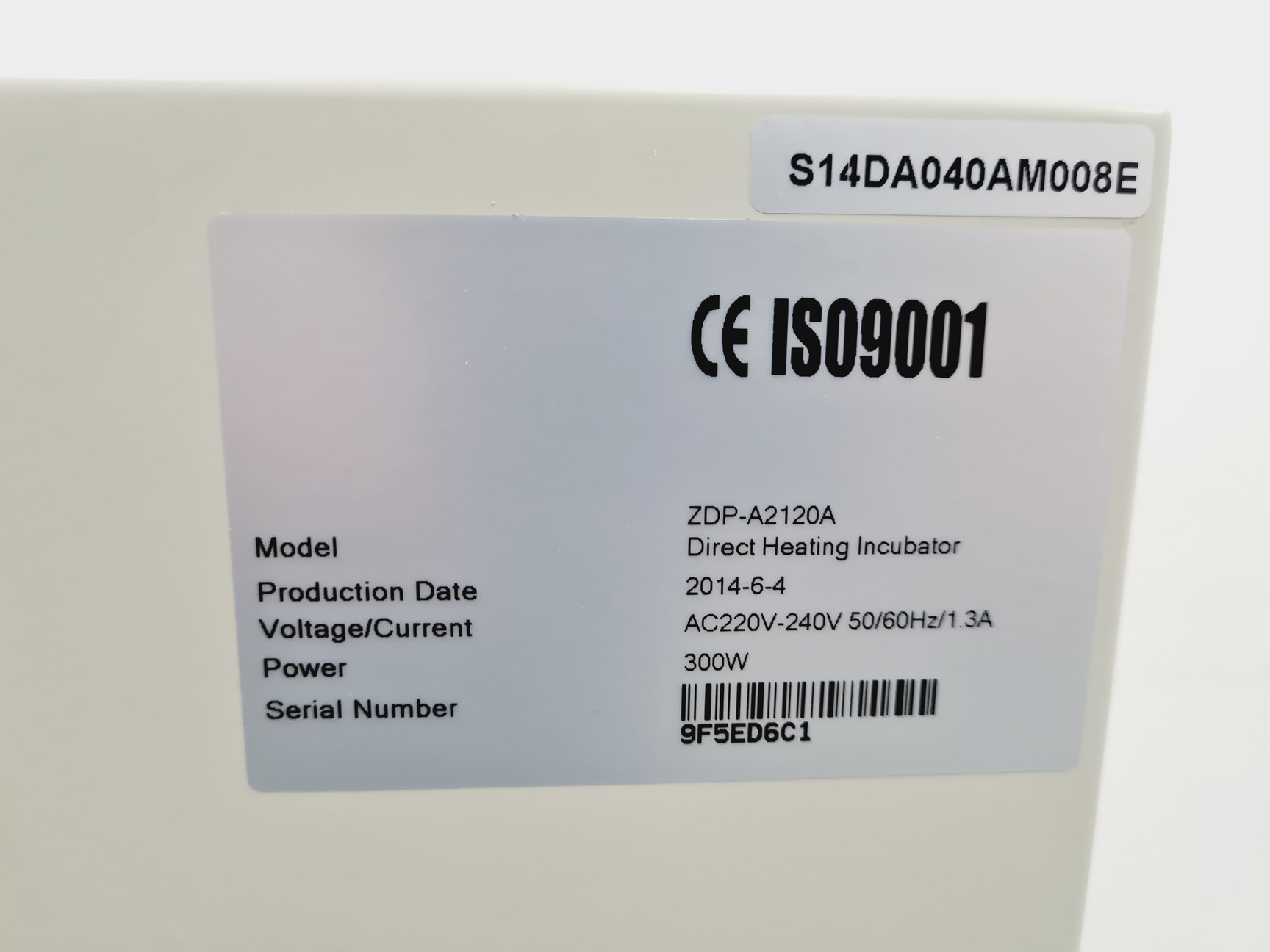 Image of SciQuip Incu-120S ZDP-A2120A Incubator