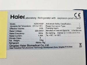 Thumbnail image of Haier HLR-310SF Laboratory Refrigerator With Explosion-Proof Interior