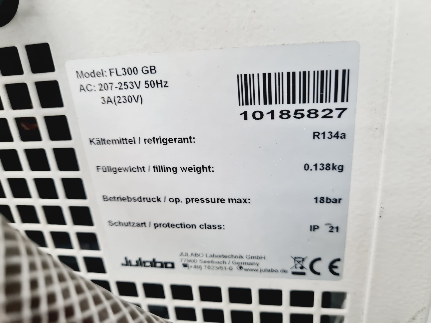 Image of Julabo FL300 Recirculating Chiller - Spares/Repair Lab