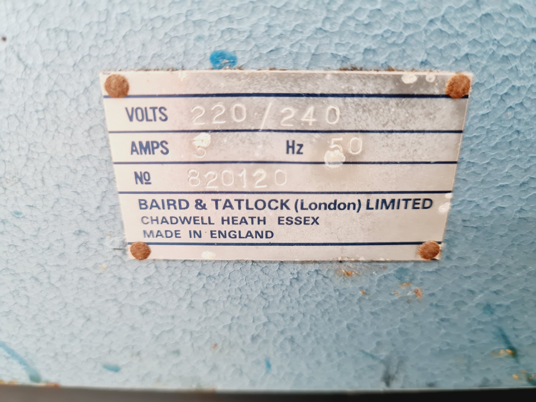 Image of Baird & Tatlock AF3H Automatic Fibre Classifier - Spares/Repair Lab