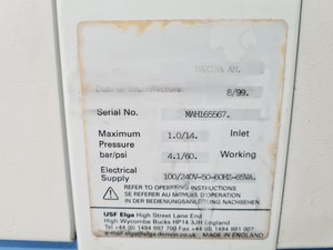 Thumbnail image of USF ELGA Water Purification System Maxima, Option, Reservoir 25L Spares/Repair