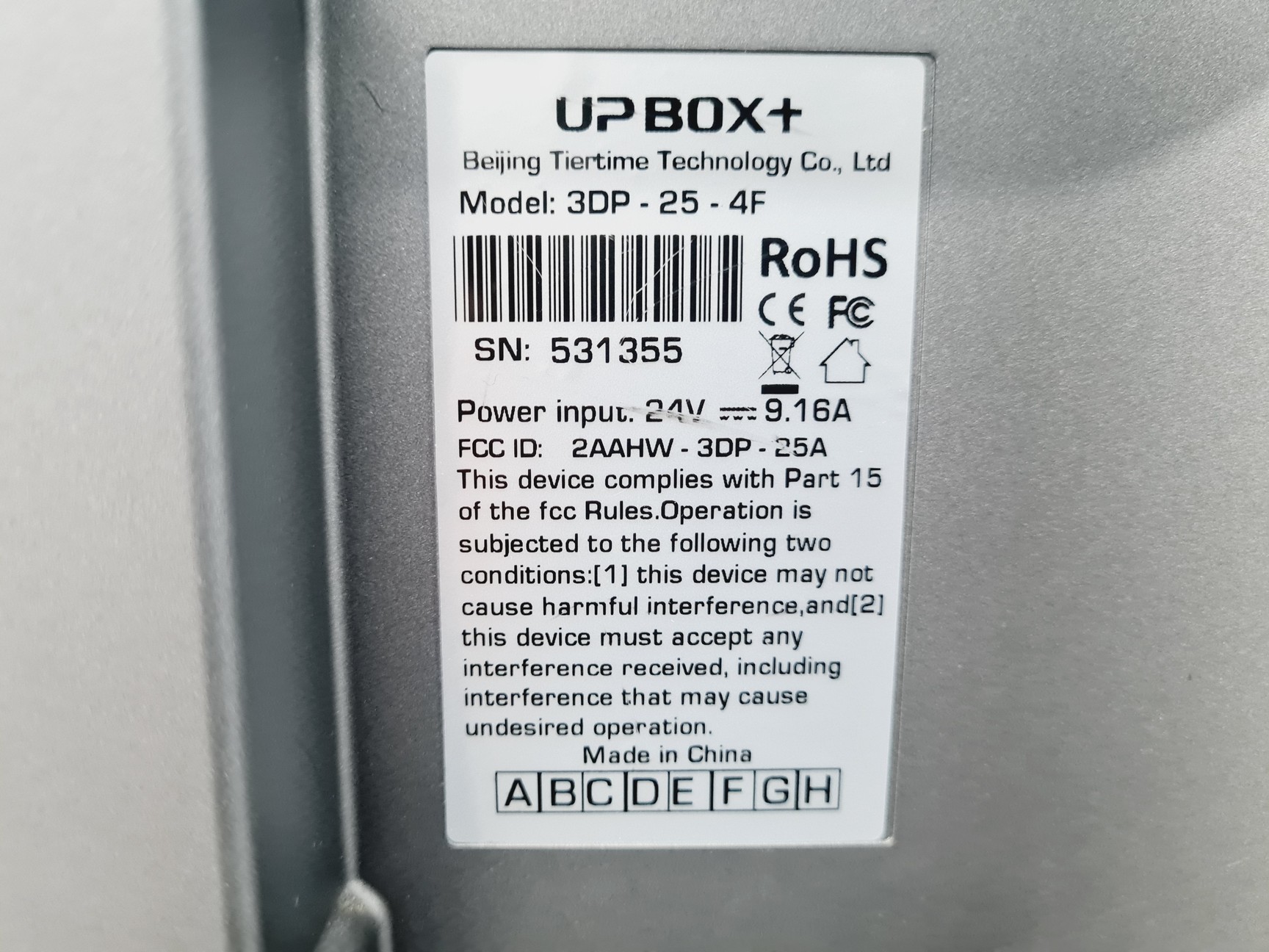 Image of Beijing Tiertime Technology Co. UP BOX + 3DP - 25 - 4F 3D Printer 