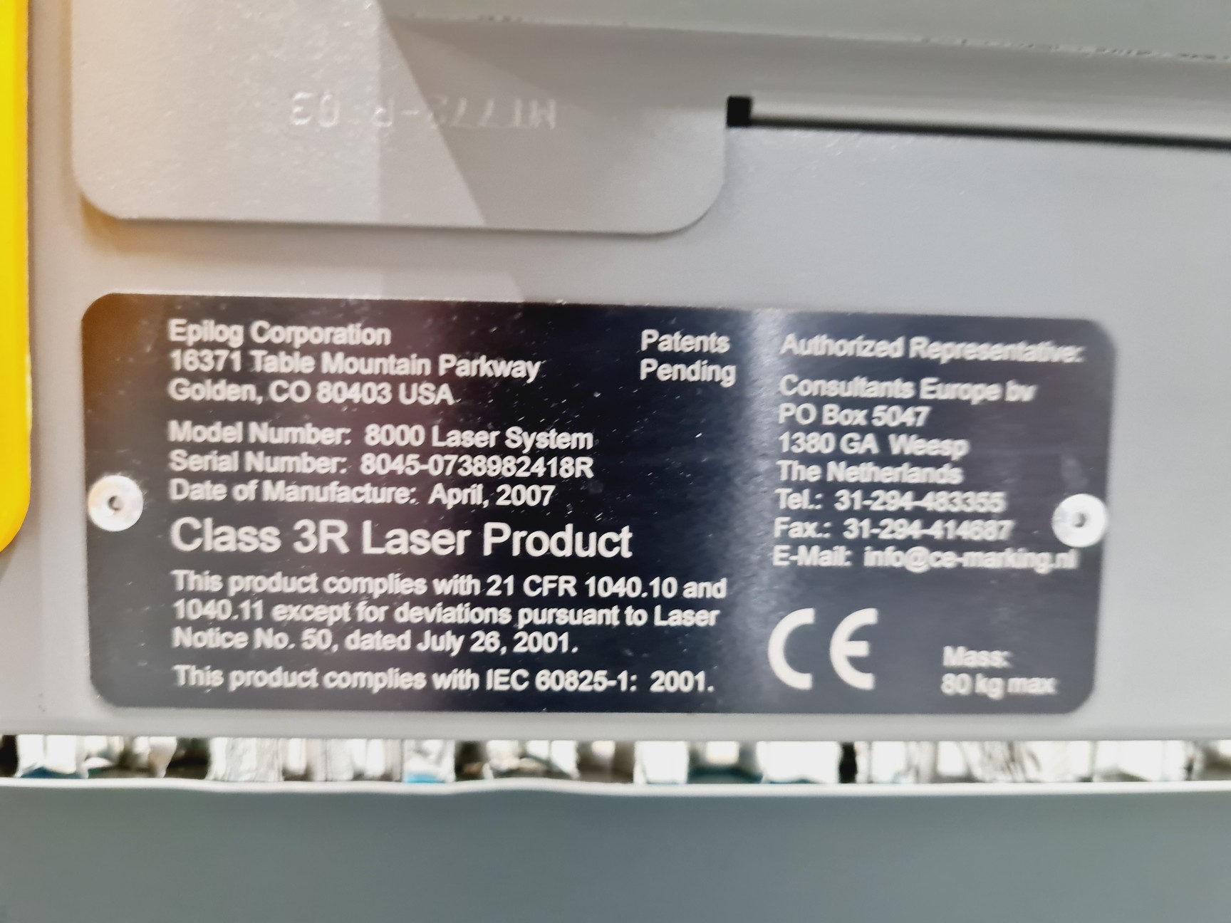 Image of Epilog Helix 24x18 45 Watts Laser Engraver Class 3R Laser