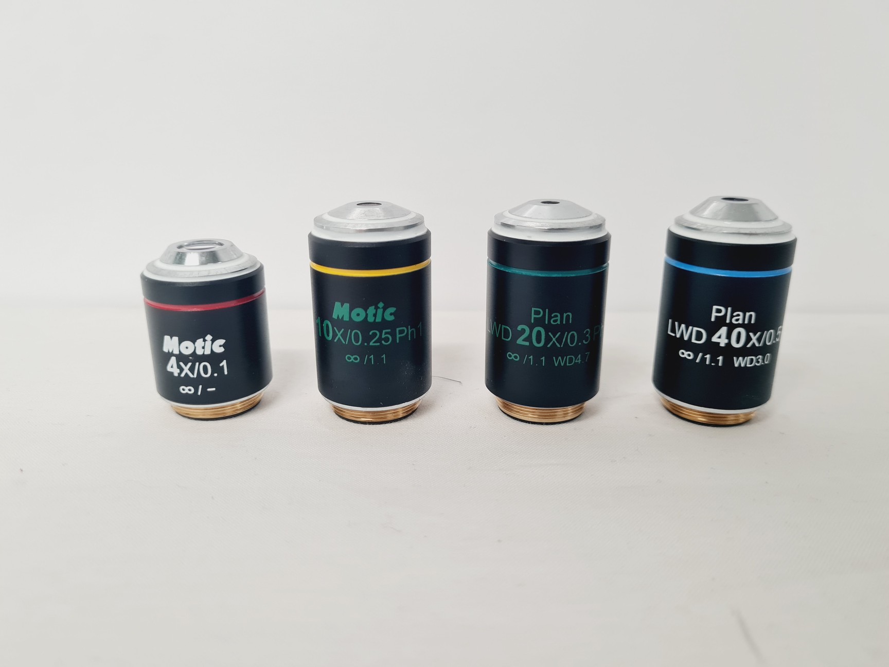 Image of Motic AE 2000 Inverted Microscope w 4 x Objectives 4/10/20/40x LWD Spares/Repair