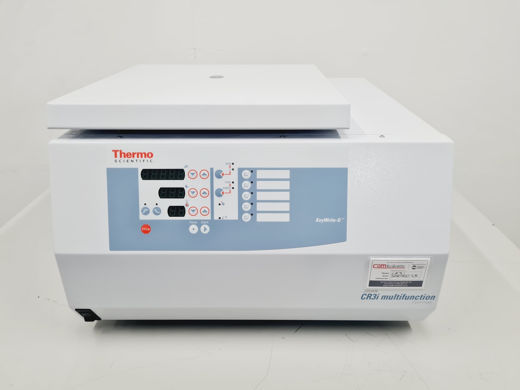 Image of Thermo Scientific Jouan CR3i Centrifuge w/ FiberLite F14-48x1.5/2 Rotor Lab