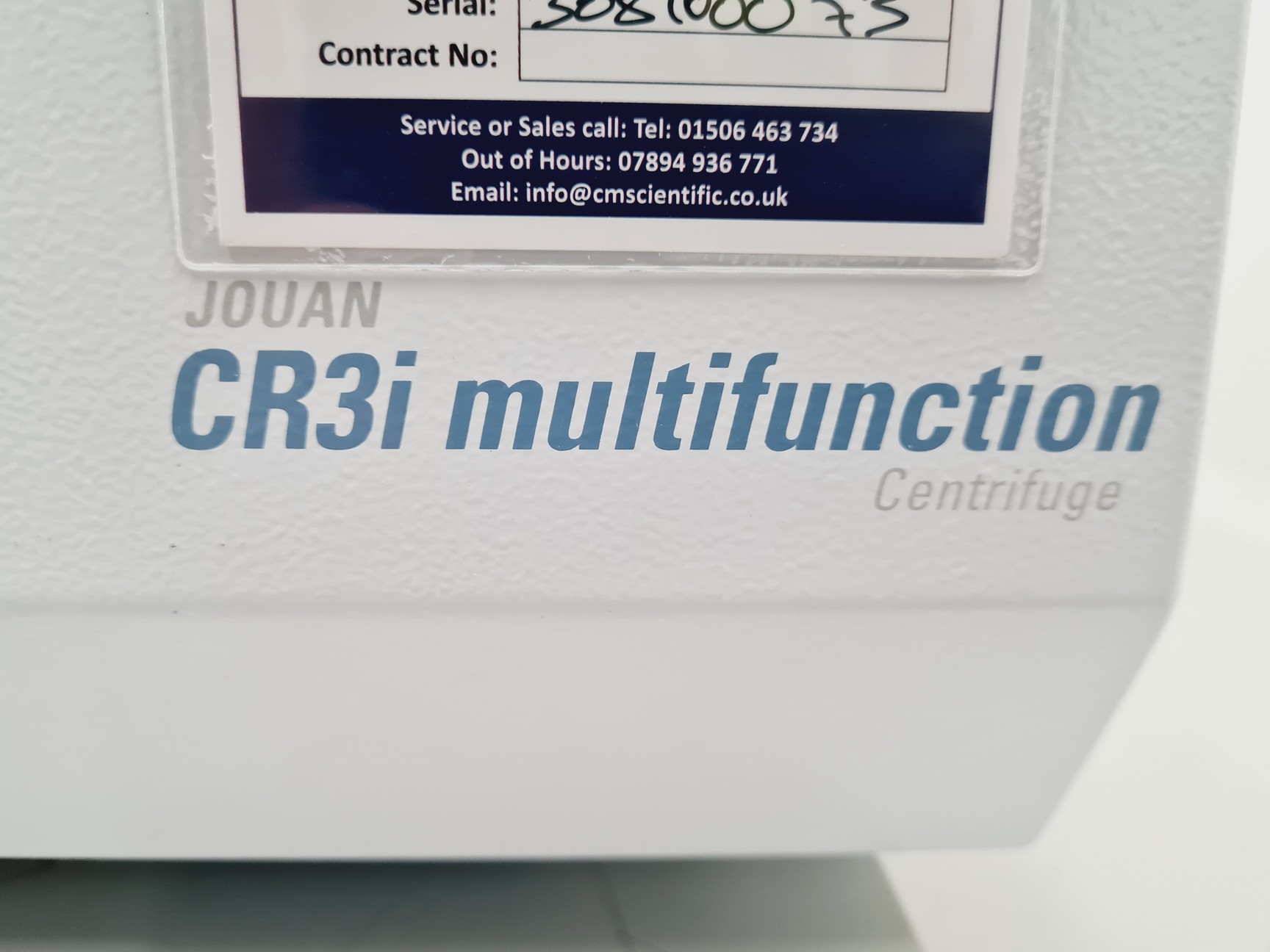 Image of Thermo Scientific Jouan CR3i Centrifuge w/ FiberLite F14-48x1.5/2 Rotor Lab
