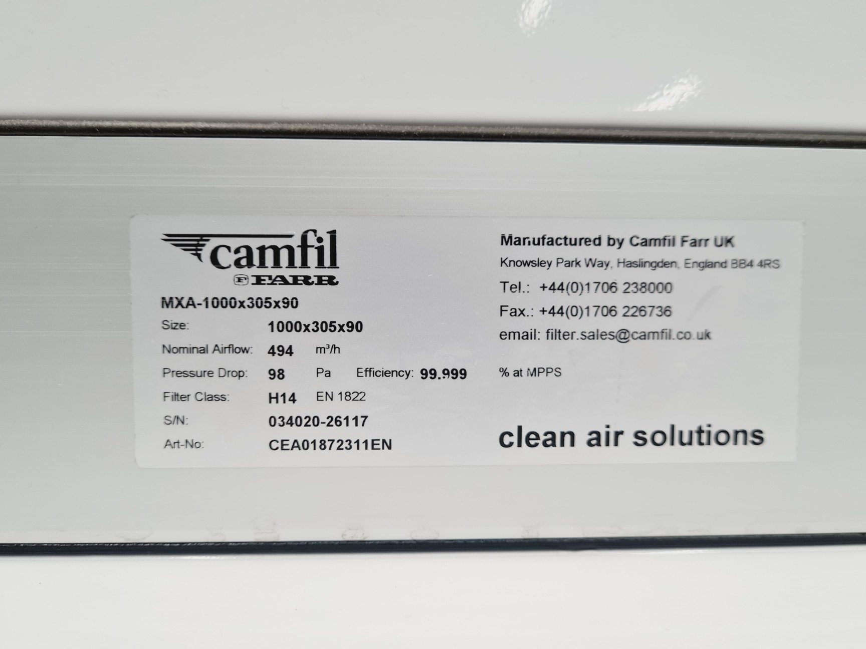 Image of CAS Biological Safety Cabinet Model C1YD719ASS - Spares/Repair Lab