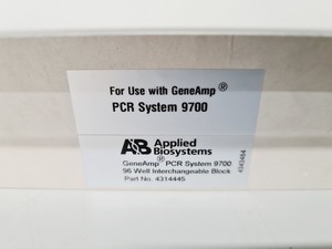 Thumbnail image of Applied Biosystems GeneAmp PCR System 9700 96 Well Interchangeable Block Lab