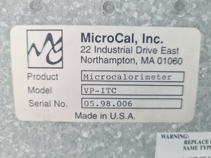 Thumbnail image of MicroCal VP-ITC MicroCalorimeter with MicroCal Pressure Perturbation & Software