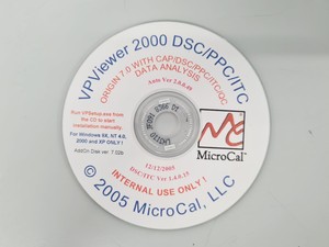 Thumbnail image of MicroCal VP-ITC MicroCalorimeter with MicroCal Pressure Perturbation & Software