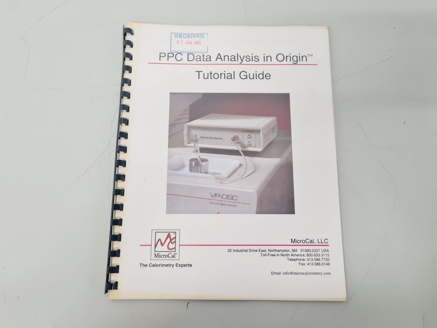 Image of MicroCal VP-ITC MicroCalorimeter with MicroCal Pressure Perturbation & Software