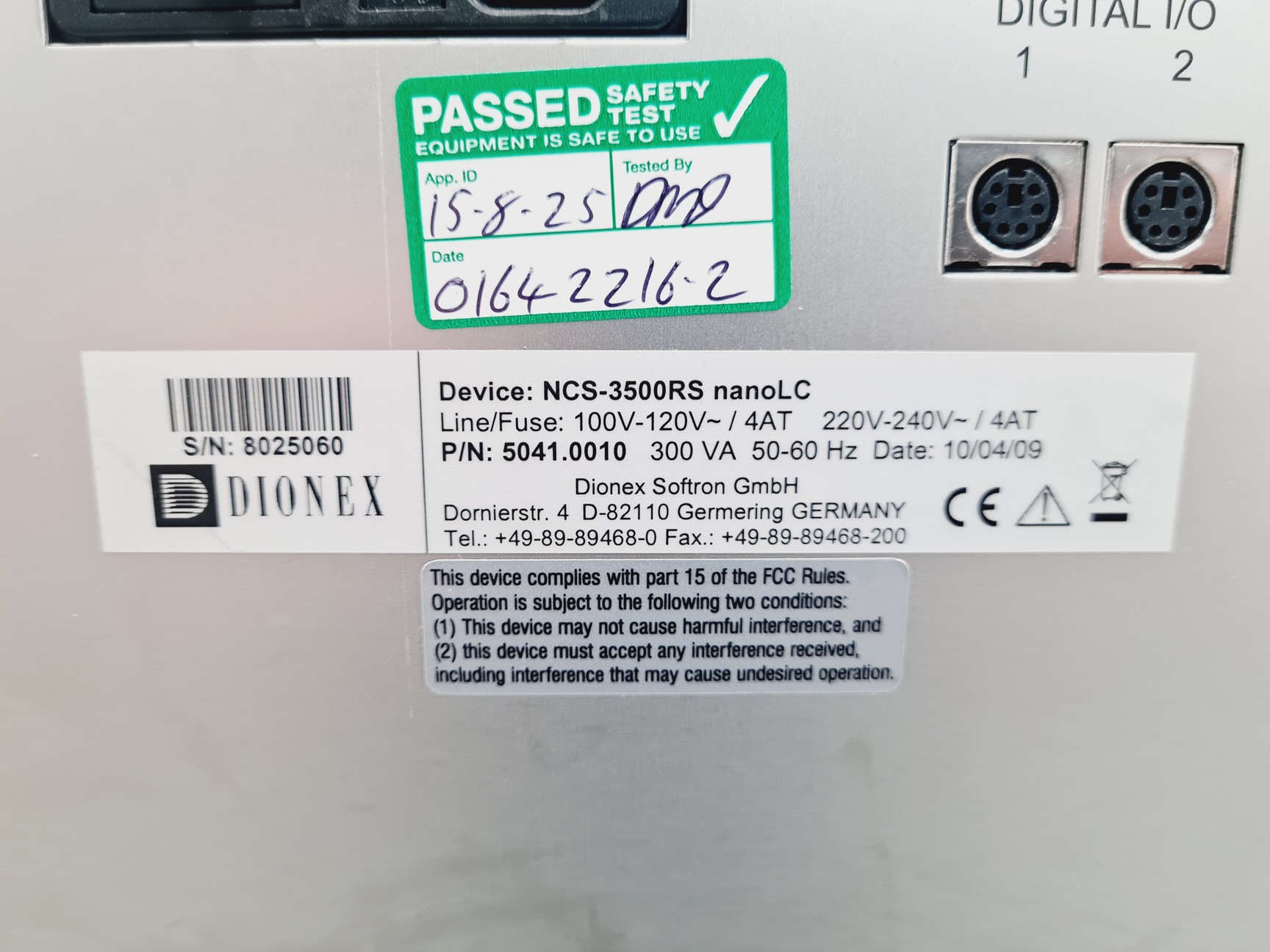 Image of Dionex Ultimate 3000 HPLC System with RSLCnano System & RS Autosampler
