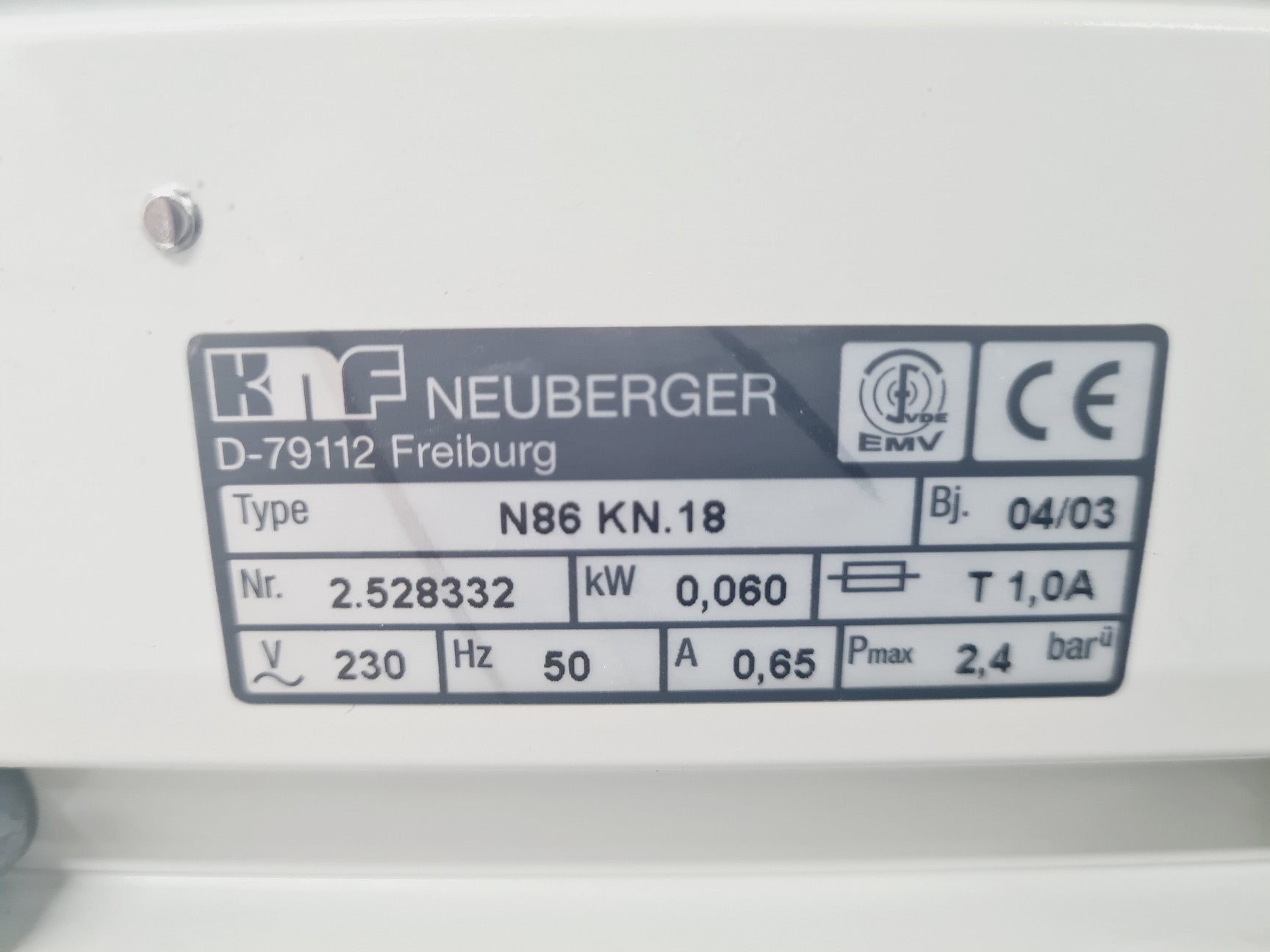 Image of KNF Laboport Mini Laboratory Pump N86 KN.18