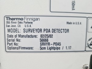 Thumbnail image of Thermo Finnigan PDA Detector Surveyor