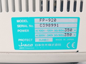 Thumbnail image of Jasco FP-920 Intelligent Fluorescence Detector
