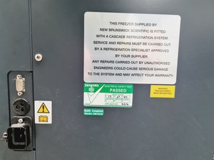 Thumbnail image of New Brunswick Scientific Ultra Low Temperature Freezer U535 Innova Spares/Repair