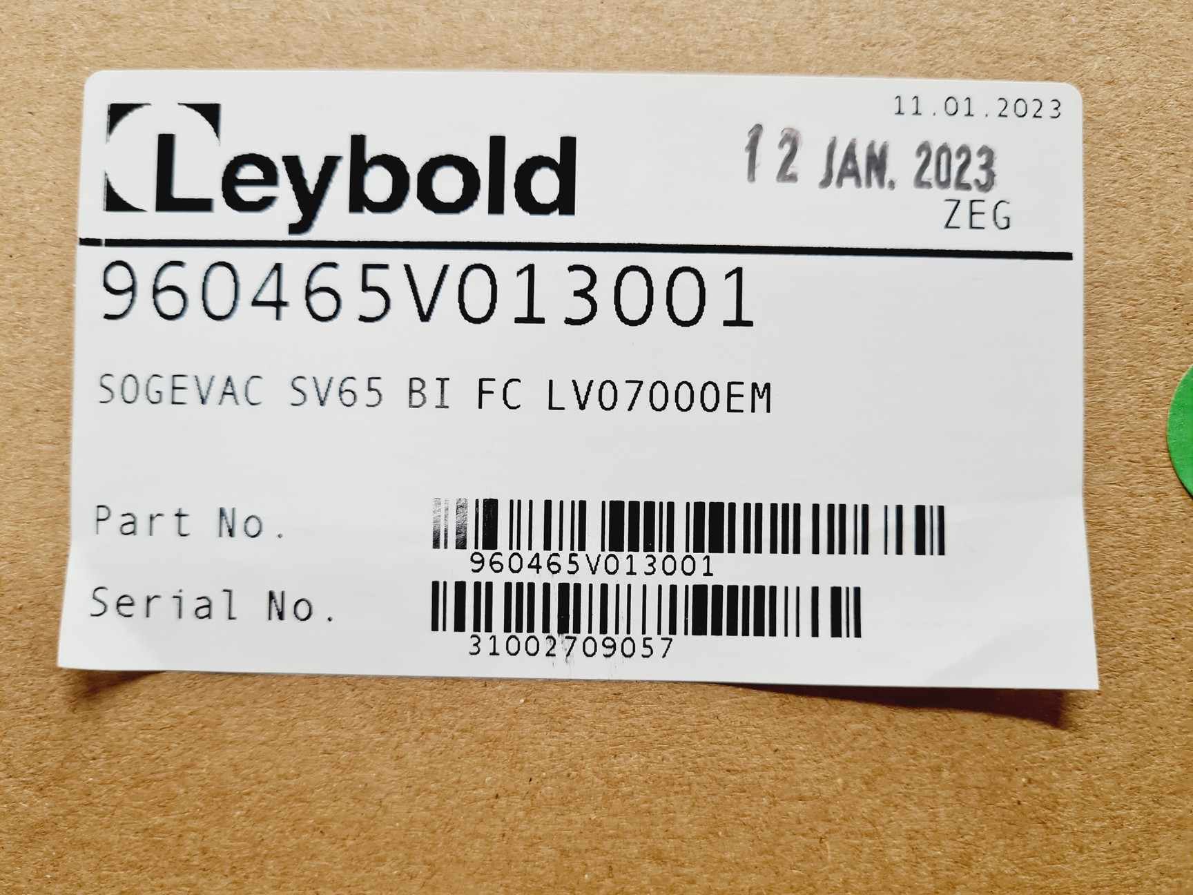 Image of Sogevac Model SV65 BI FC Vacuum Pump 