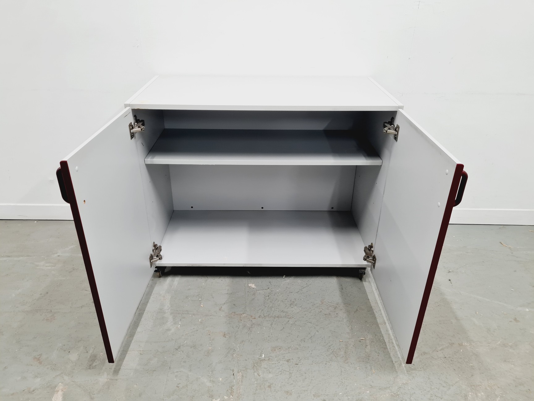 Image of Set of 5 S+B Under Bench Lab Storage, 3 x 2 Door Cupboards 2 x 3 Drawer Chests