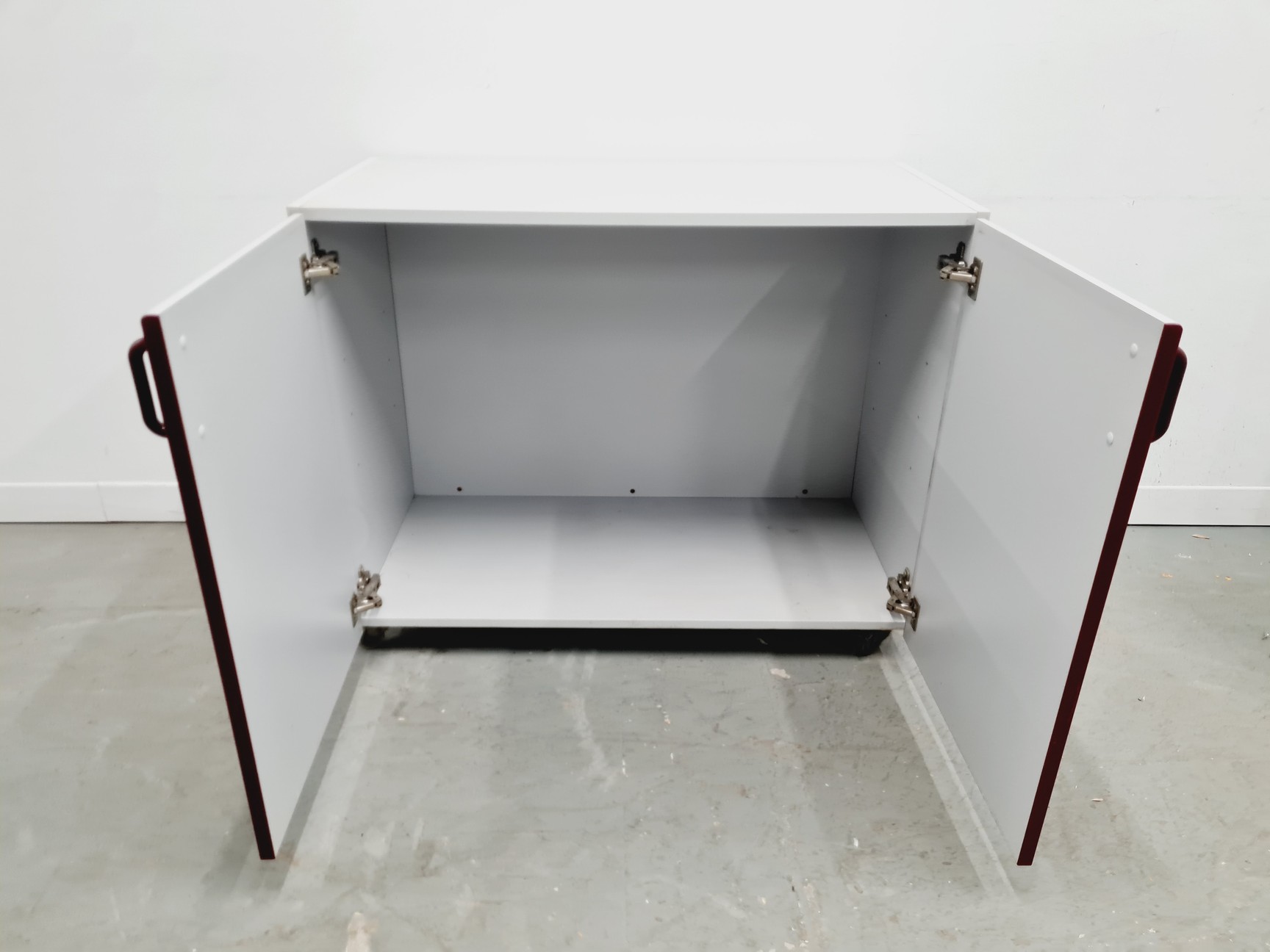Image of Set of 5 S+B Under Bench Lab Storage, 3 x 2 Door Cupboards 2 x 3 Drawer Chests