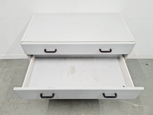 Thumbnail image of Set of 5 S+B Under Bench Lab Storage, 3 x 2 Door Cupboards, 2 x 3 Drawer Chests