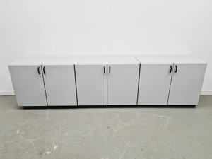 Thumbnail image of Set of 5 S+B Under Bench Lab Storage, 3 x 2 Door Cupboards, 2 x 3 Drawer Chests