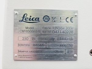 Thumbnail image of Leica CM 1850 UV Cryostat