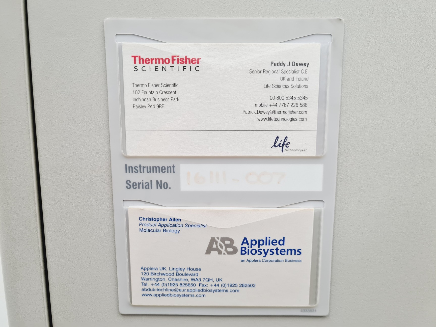 Image of Applied Biosystems 3730 DNA Analyzer Lab