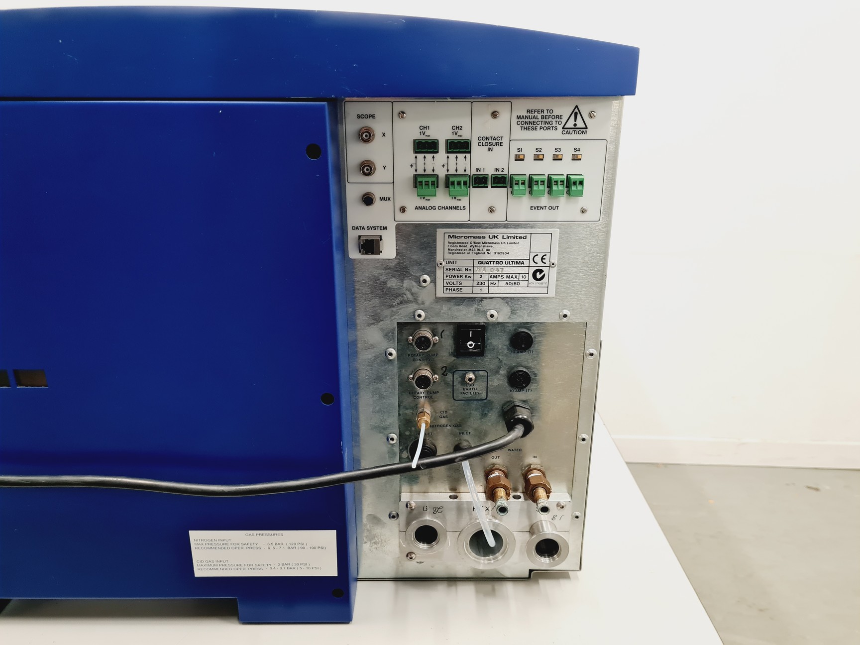 Image of Micromass Quattro Ultima Liquid Chromatography Mass Spectrometer (LC-MS) Lab