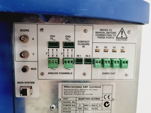 Thumbnail image of Micromass Quattro Ultima Liquid Chromatography Mass Spectrometer (LC-MS) Lab