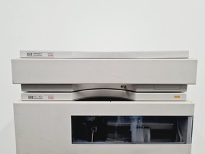Thumbnail image of Hewlett Packard Series 1100 HPLC System - FLD, Degasser, QuatPump, ALS, ColComp