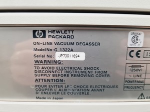 Thumbnail image of Hewlett Packard Series 1100 HPLC System - FLD, Degasser, QuatPump, ALS, ColComp