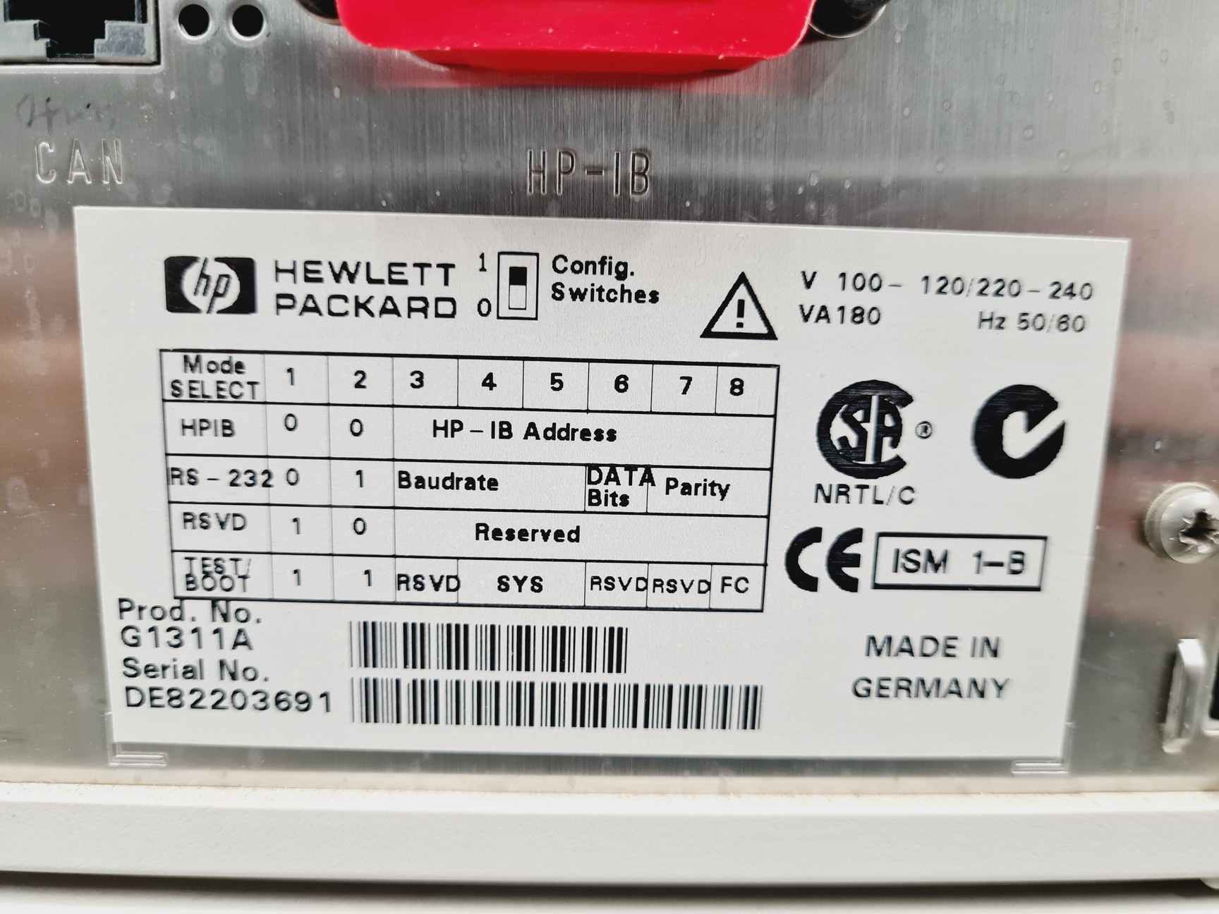 Image of Hewlett Packard Series 1100 HPLC System - FLD, Degasser, QuatPump, ALS, ColComp