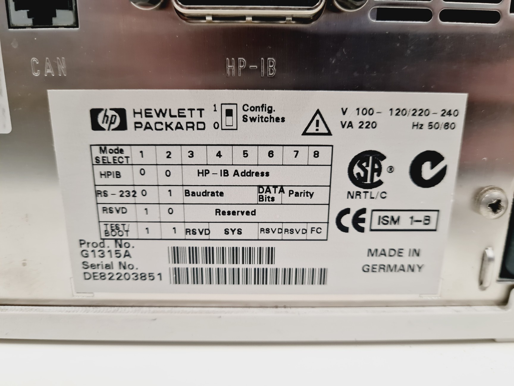 Image of Hewlett Packard Series 1100 HPLC System - FLD, Degasser, QuatPump, ALS, ColComp