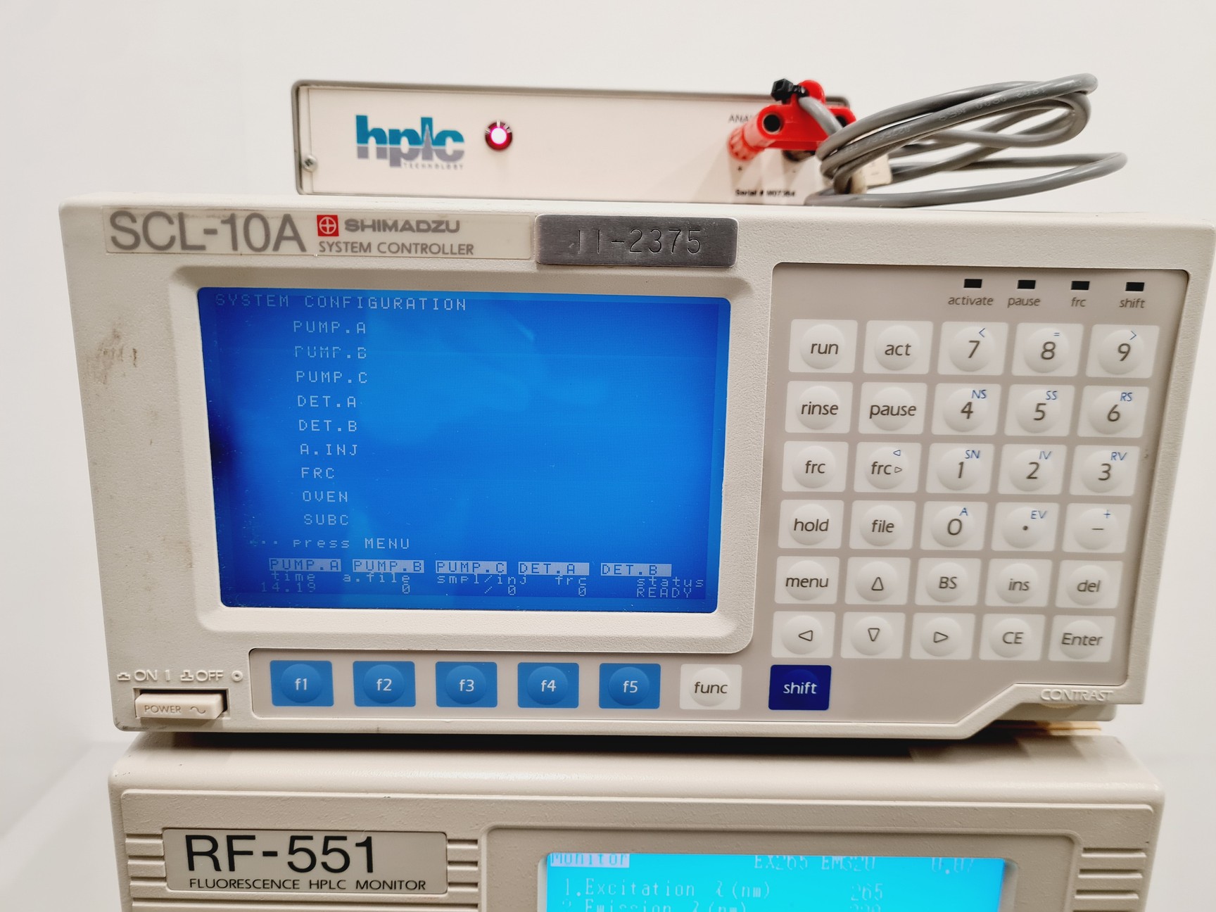 Image of Shimadzu SCL-10A, RF-551 Spectrofluorometric Detector, RF-551 S/R Lab