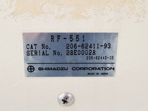 Thumbnail image of Shimadzu SCL-10A, RF-551 Spectrofluorometric Detector, RF-551 S/R Lab