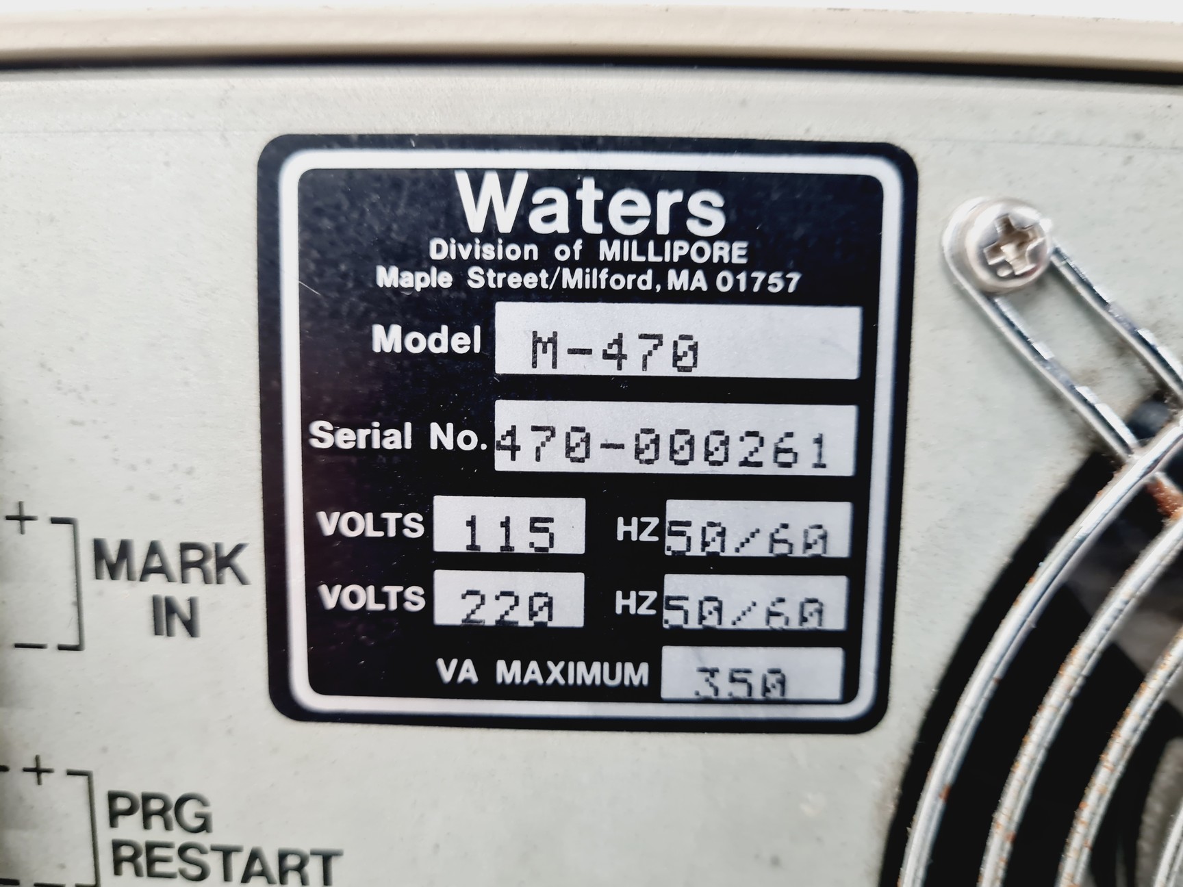 Image of Waters 470 Scanning Fluorescence Detector