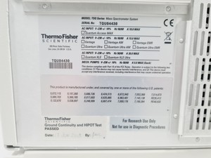 Thumbnail image of Thermo TSQ Quantum Access Max Mass Spectrometer Lab