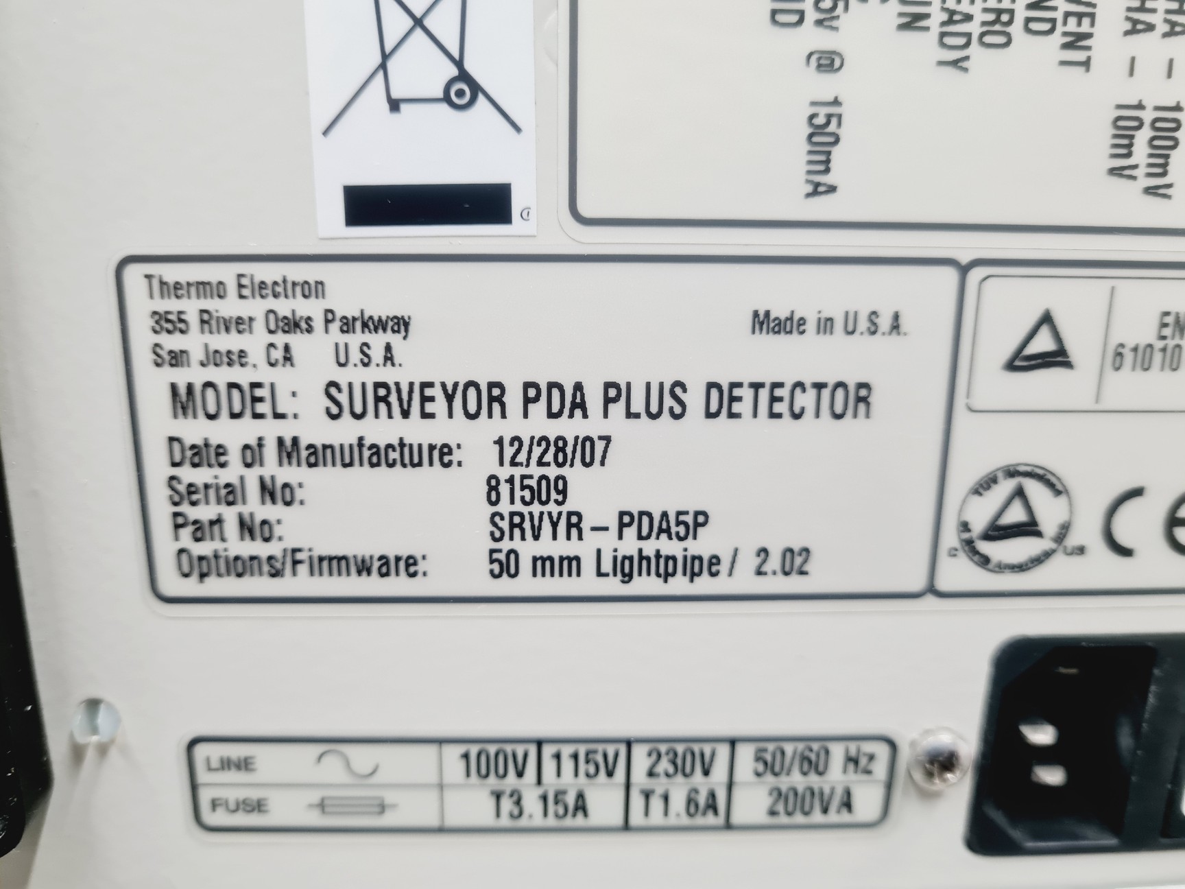 Image of Thermo Finnigan Surveyor HPLC System With PDA Detector, LC Pump & Autosampler