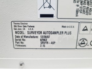 Thumbnail image of Thermo Finnigan Surveyor HPLC System With PDA Detector, LC Pump & Autosampler