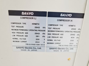 Thumbnail image of Sanyo VIP Series MDF-U73V -80˚c Ultra Low Temperature (ULT) Freezer