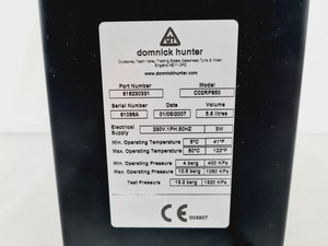 Thumbnail image of Domnick Hunter C02RP850 CO2 Free Air Generator