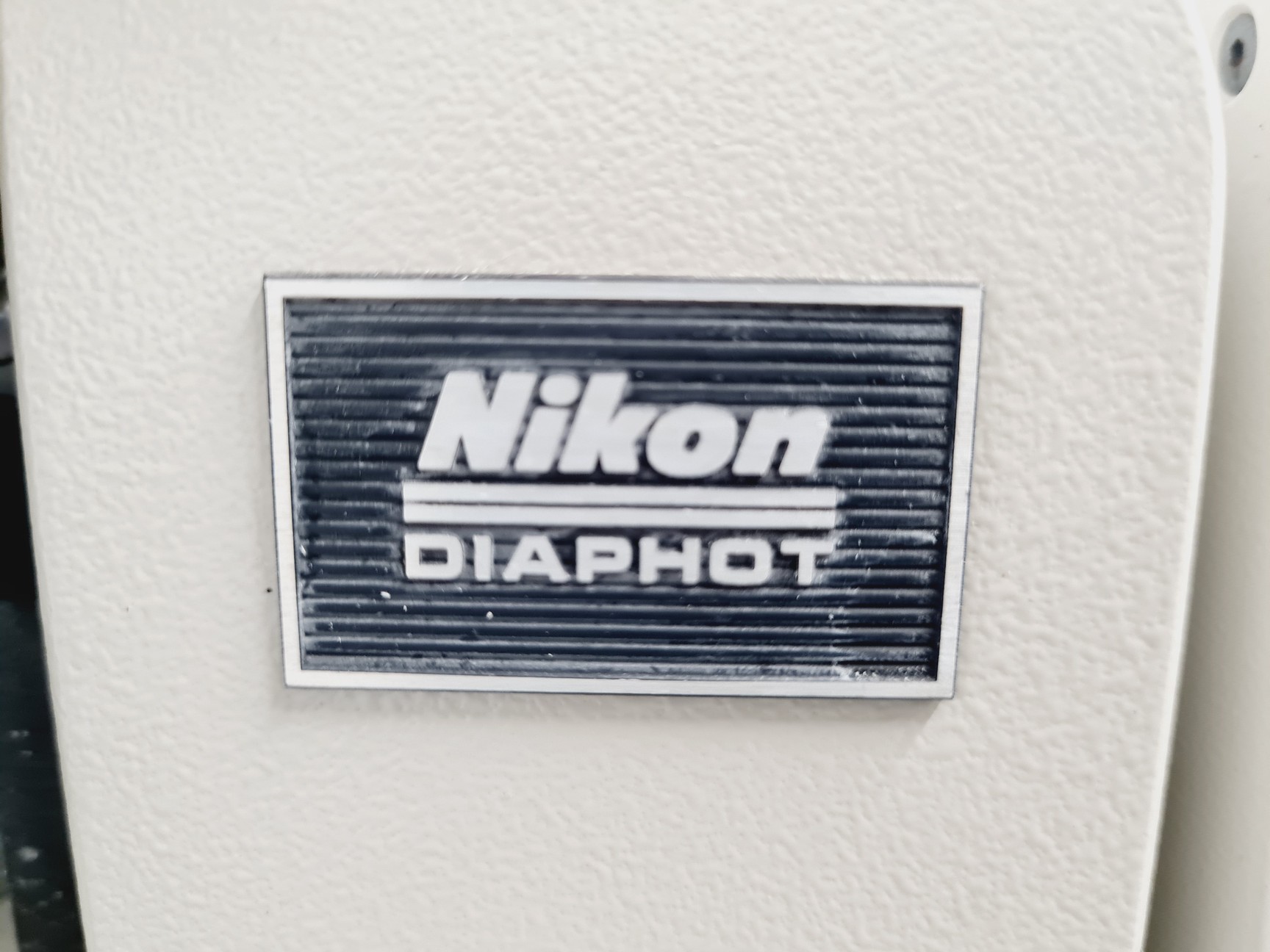 Image of Nikon Diaphot Microscope with Nikon Mercury Lamp PSU HBO-100W/2