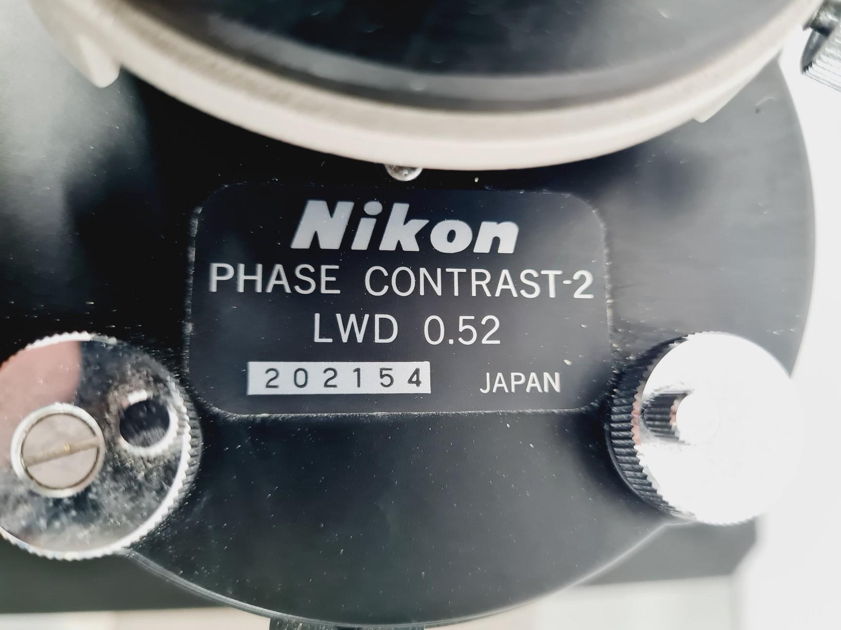 Image of Nikon Diaphot Microscope with Nikon Mercury Lamp PSU HBO-100W/2