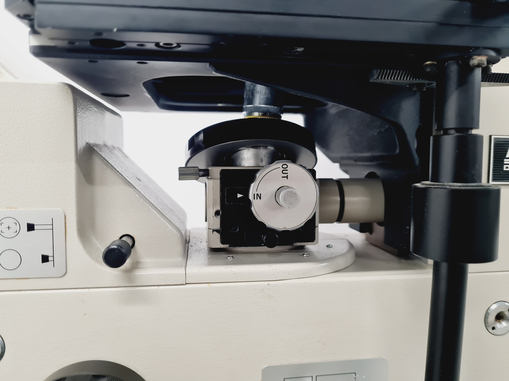 Image of Nikon Diaphot Microscope with Nikon Mercury Lamp PSU HBO-100W/2