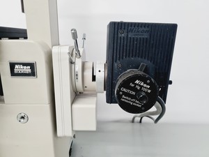 Thumbnail image of Nikon Diaphot Microscope with Nikon Mercury Lamp PSU HBO-100W/2