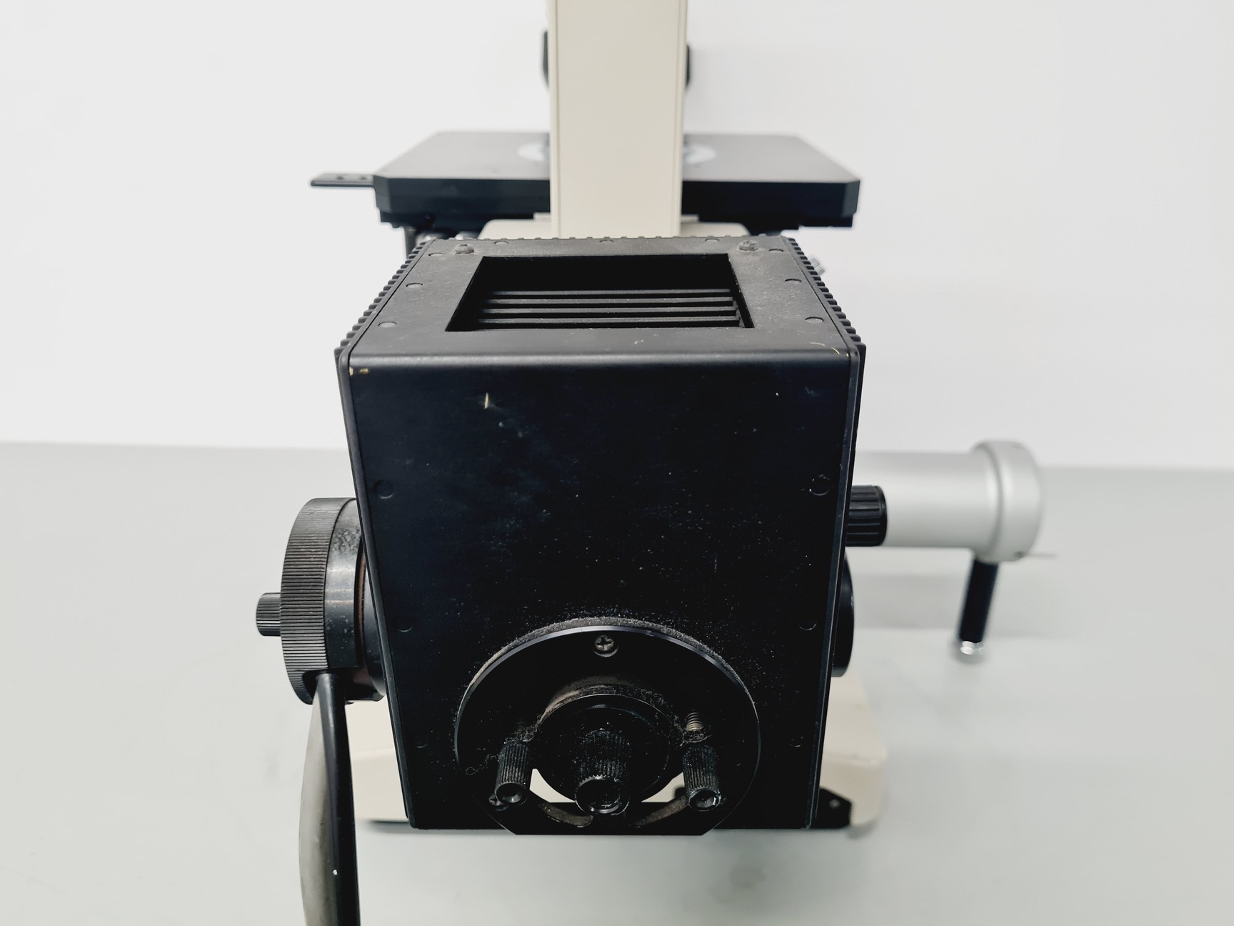 Image of Nikon Diaphot Microscope with Nikon Mercury Lamp PSU HBO-100W/2