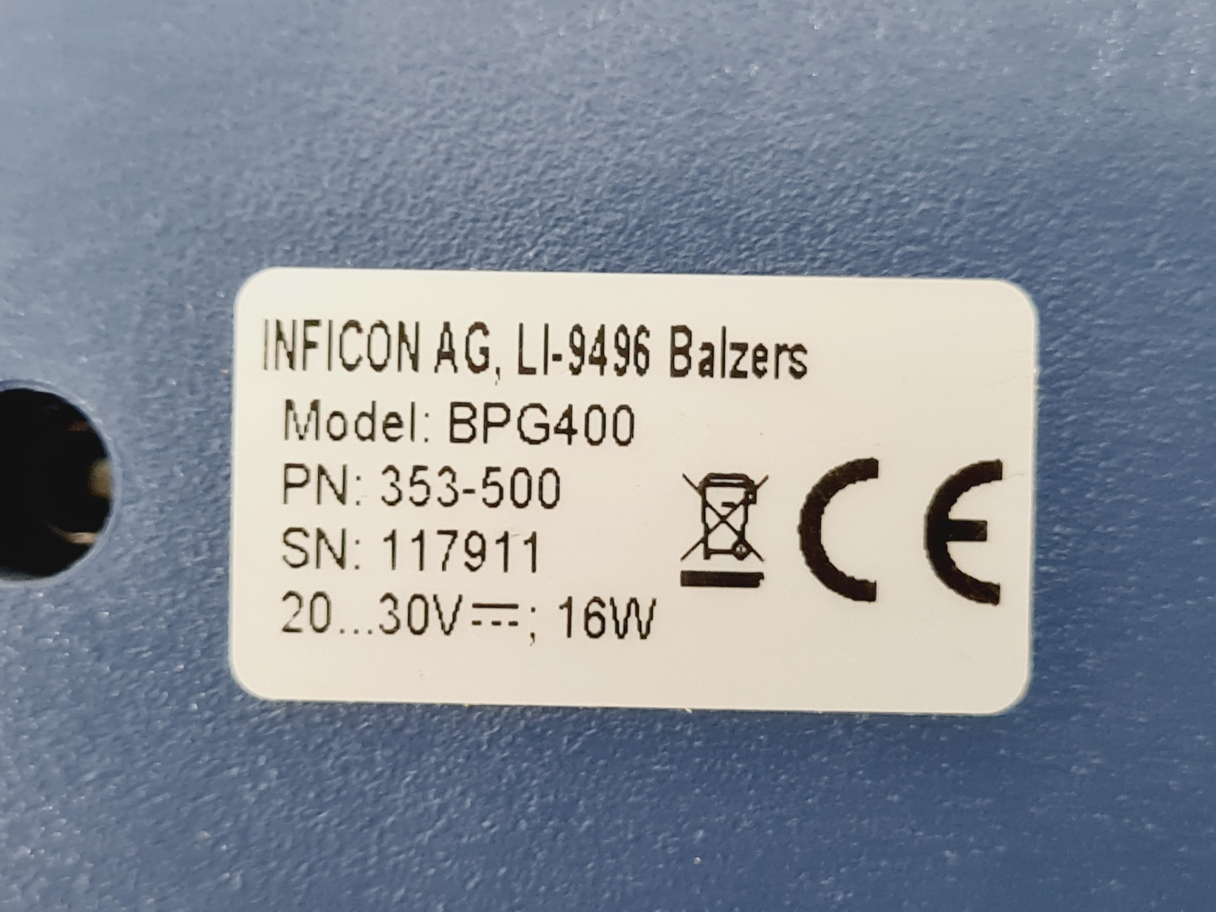 Image of 2 x Inficon BPG400 Full Range Gauge Cryo with 5 × Inficon BPG400 sensors