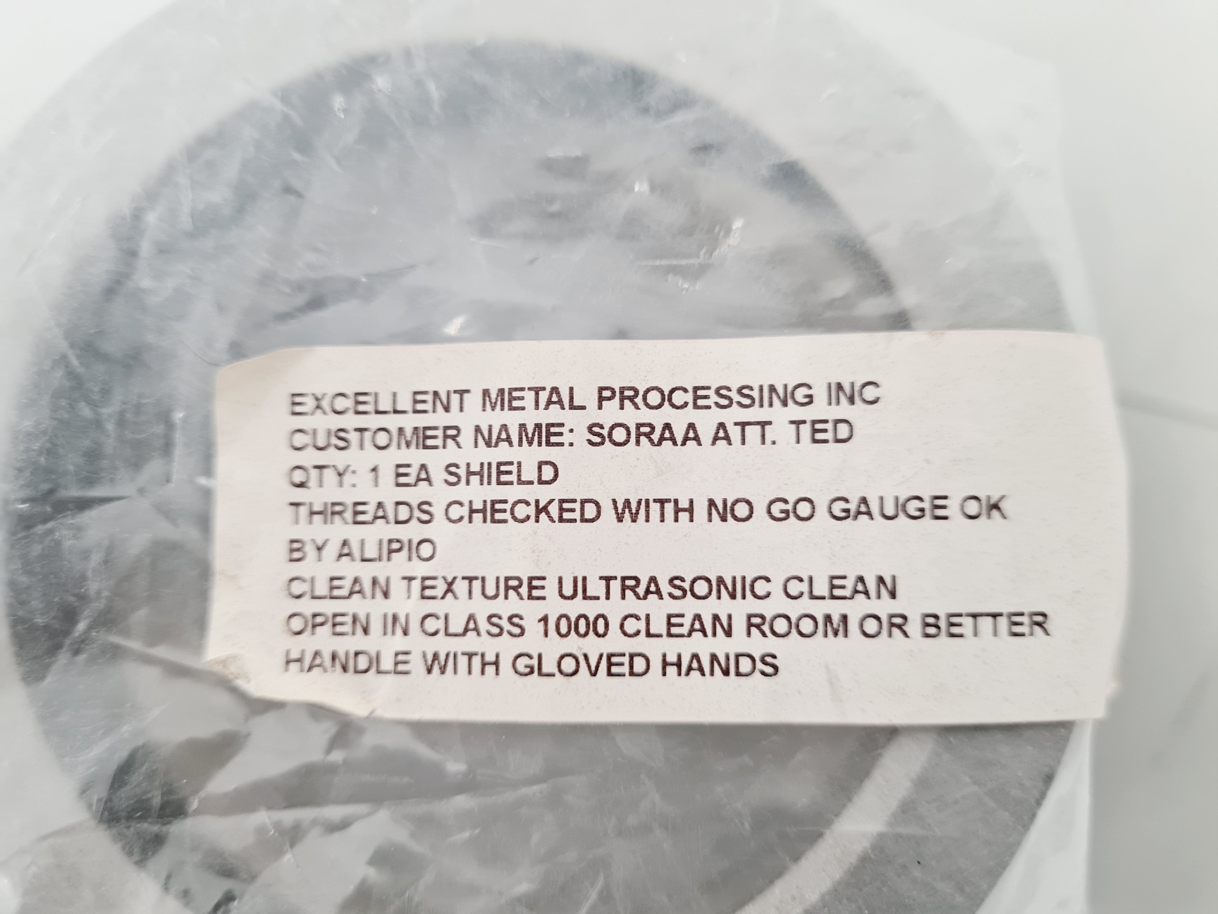 Image of Angstrom ONXY-3 Cathode (3inch dia) various parts 