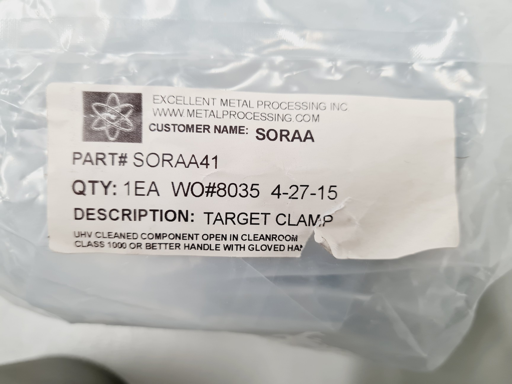 Image of Angstrom ONXY-3 Cathode (3inch dia) various parts 
