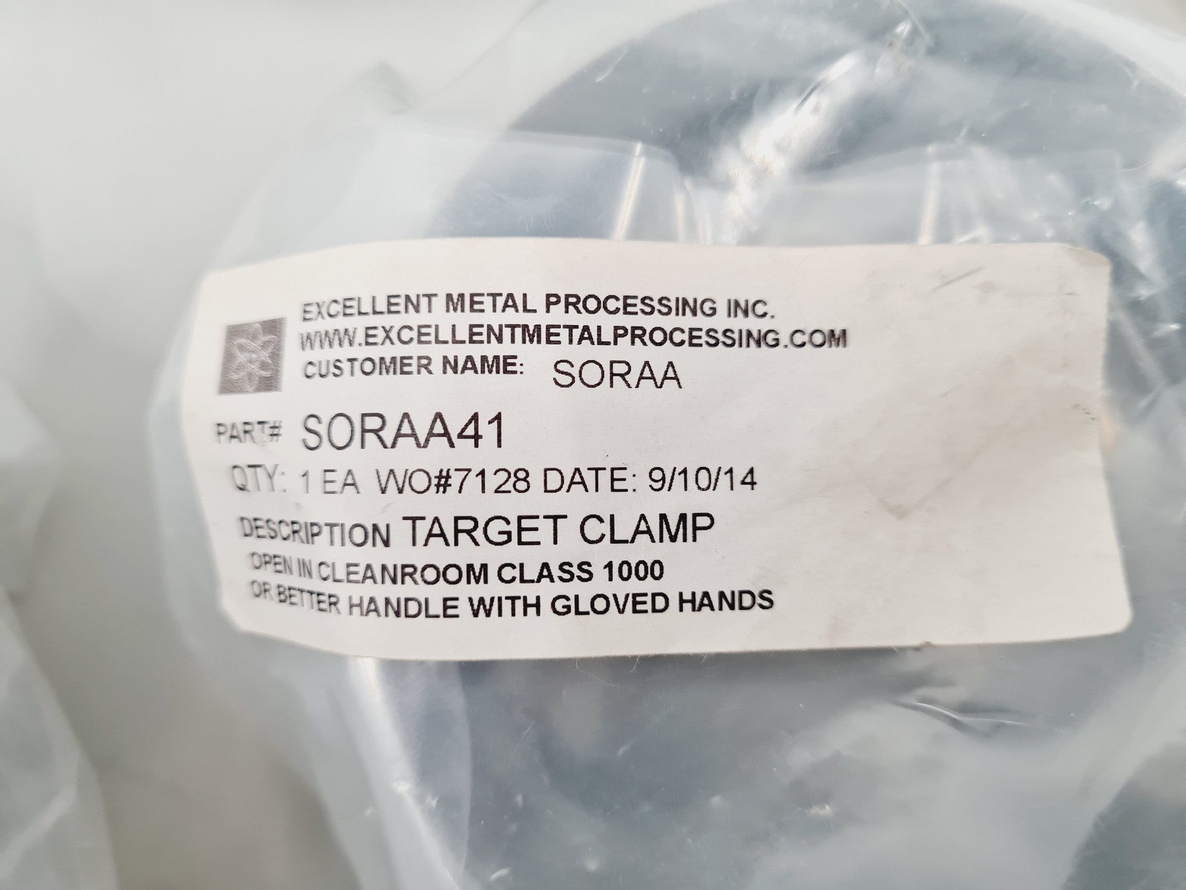Image of Angstrom ONXY-3 Cathode (3inch dia) various parts 